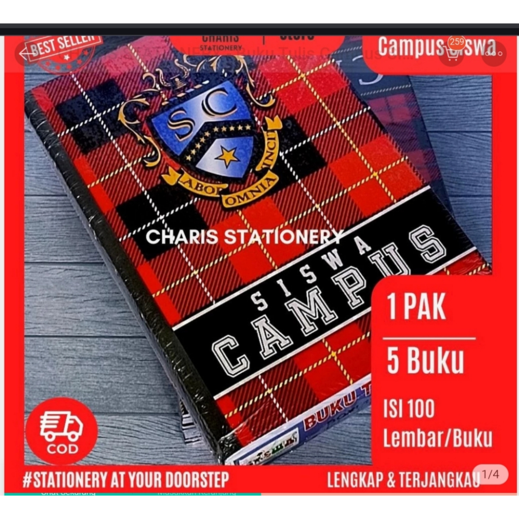 Buku Tulis Campus SISWA isi 100 Lembar