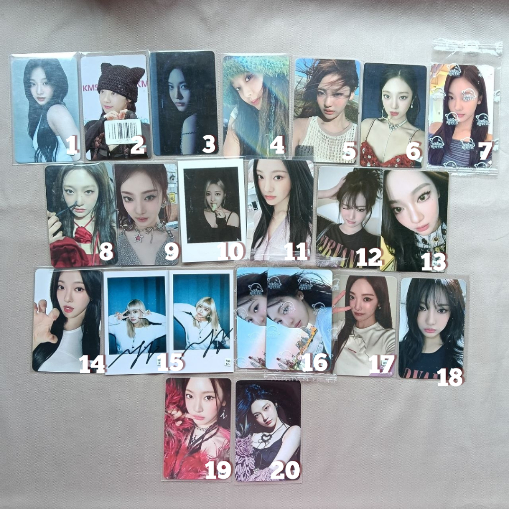Photocard Official HD Ningning AESPA whiplash drama POTD everline KMS my world armageddon POB Lucky 