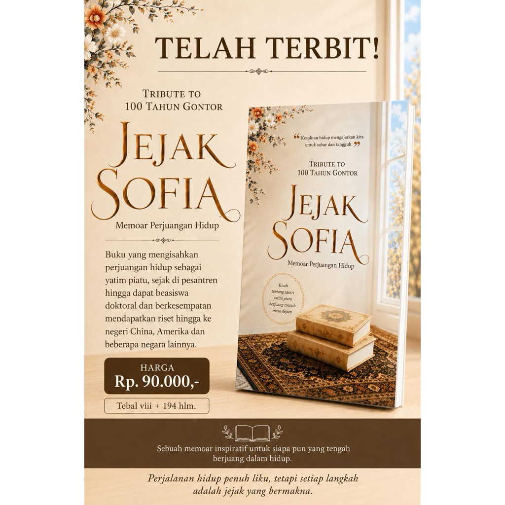 Buku Autobiografi Jejak Sofia