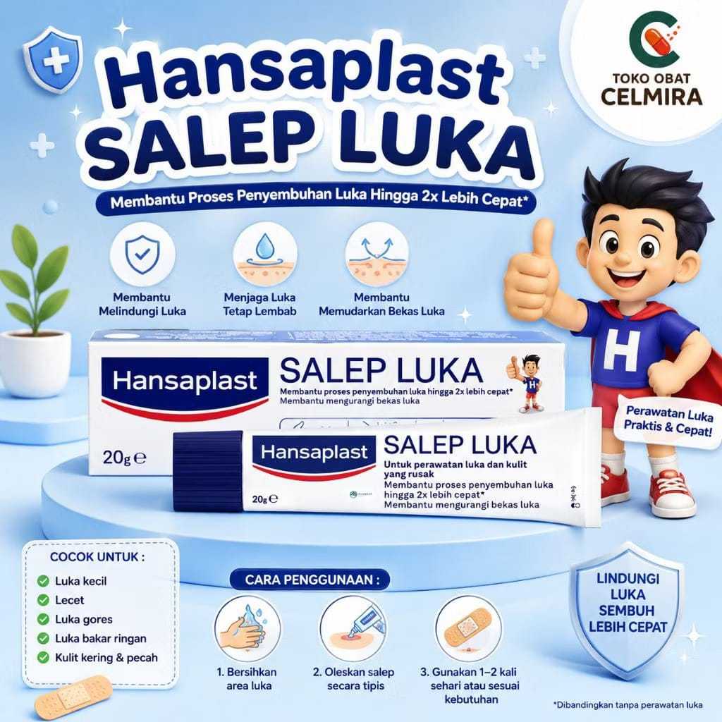 Hansaplast Salep Luka 20g - Salep Penyembuh Luka