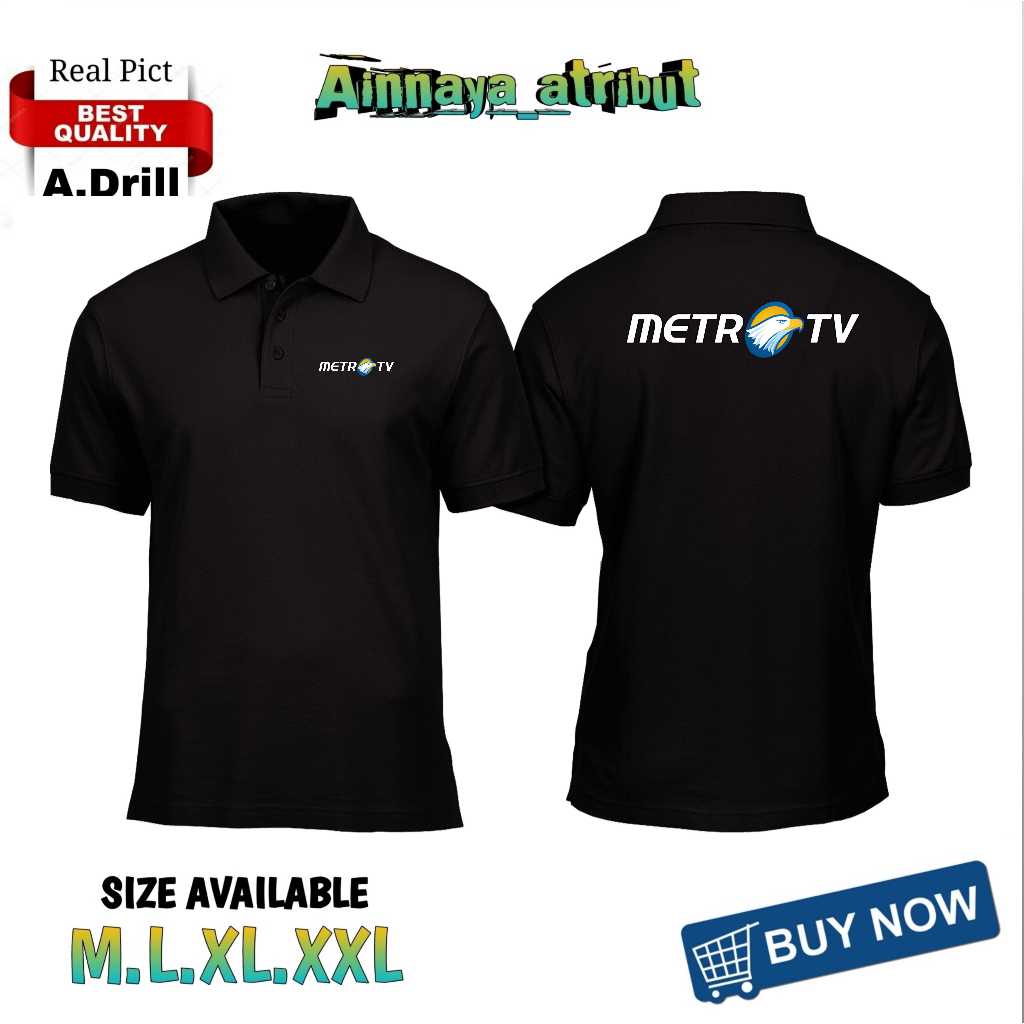 KAOS KERAH POLO SHIRT STASIUN TV METRO TV