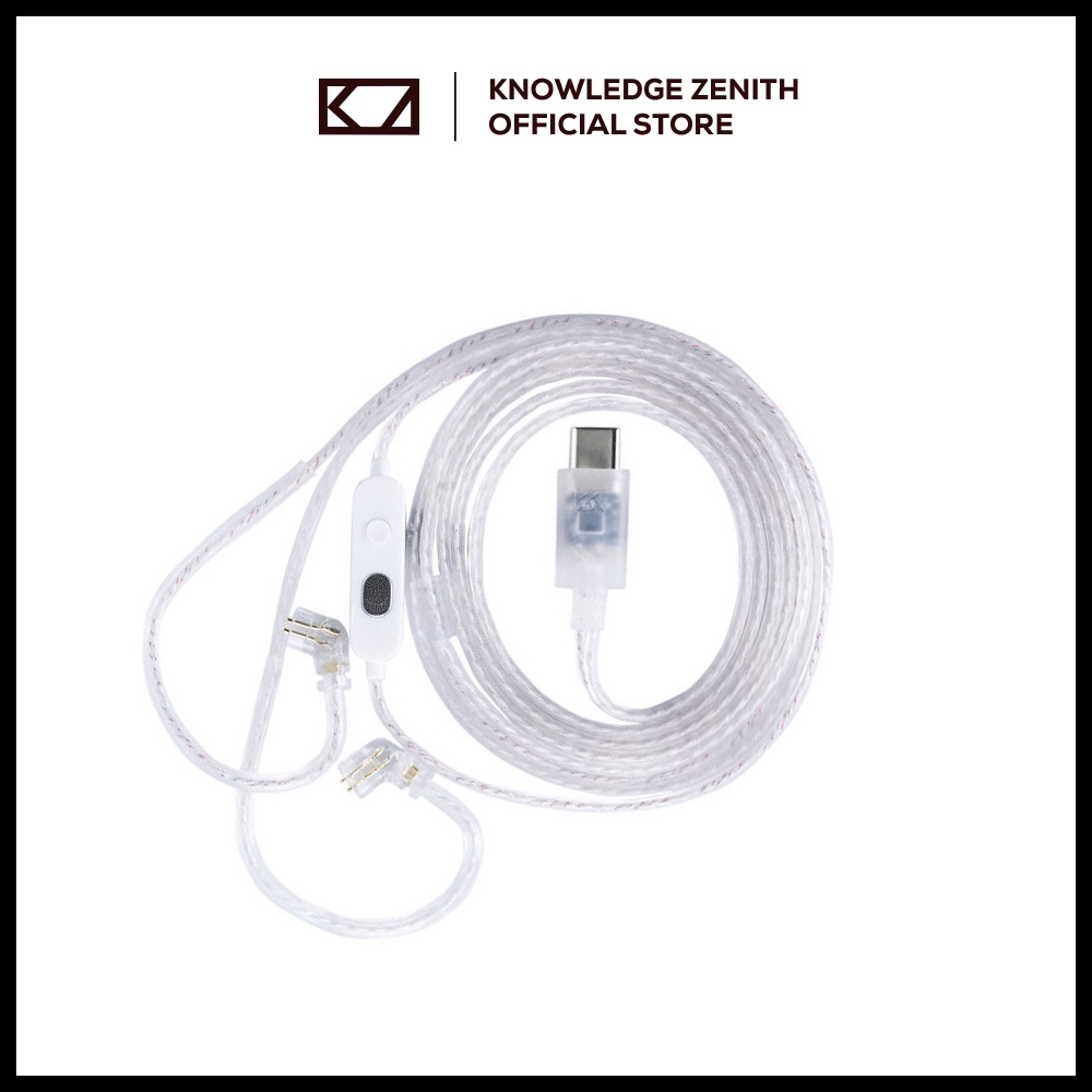 KZ 47 Cable Dual Mic Equalizer Adjustment Function High-definition Earphone Upgrade Cable Type c Det