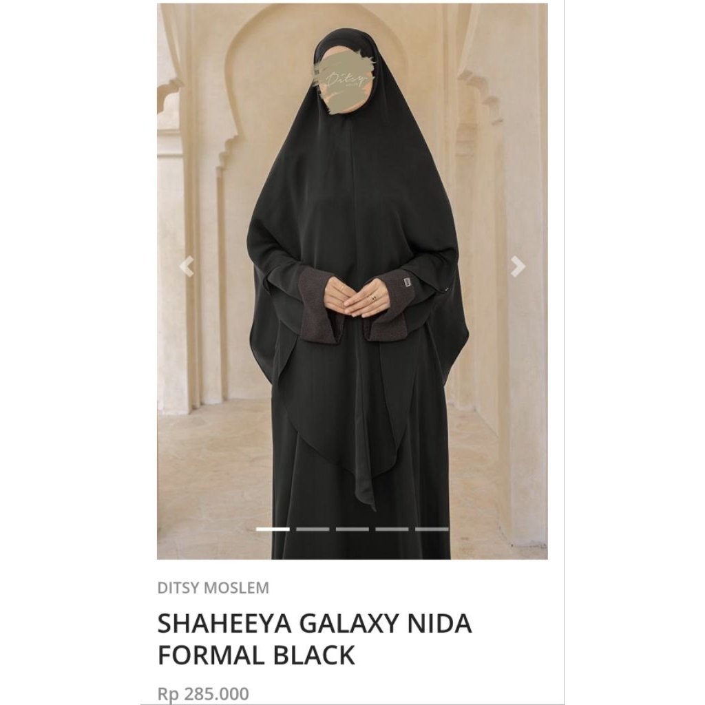 Shaheeya Galaxy Nida Formal Balck All Size