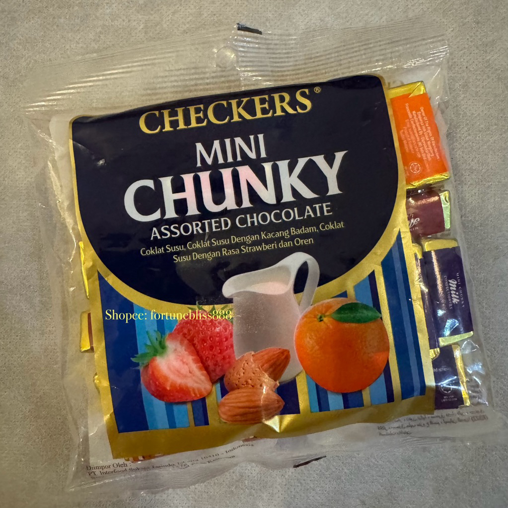 Checkers Mini Chunky Assorted Chocolate (157gr) ASLI HAND CARRY MLY