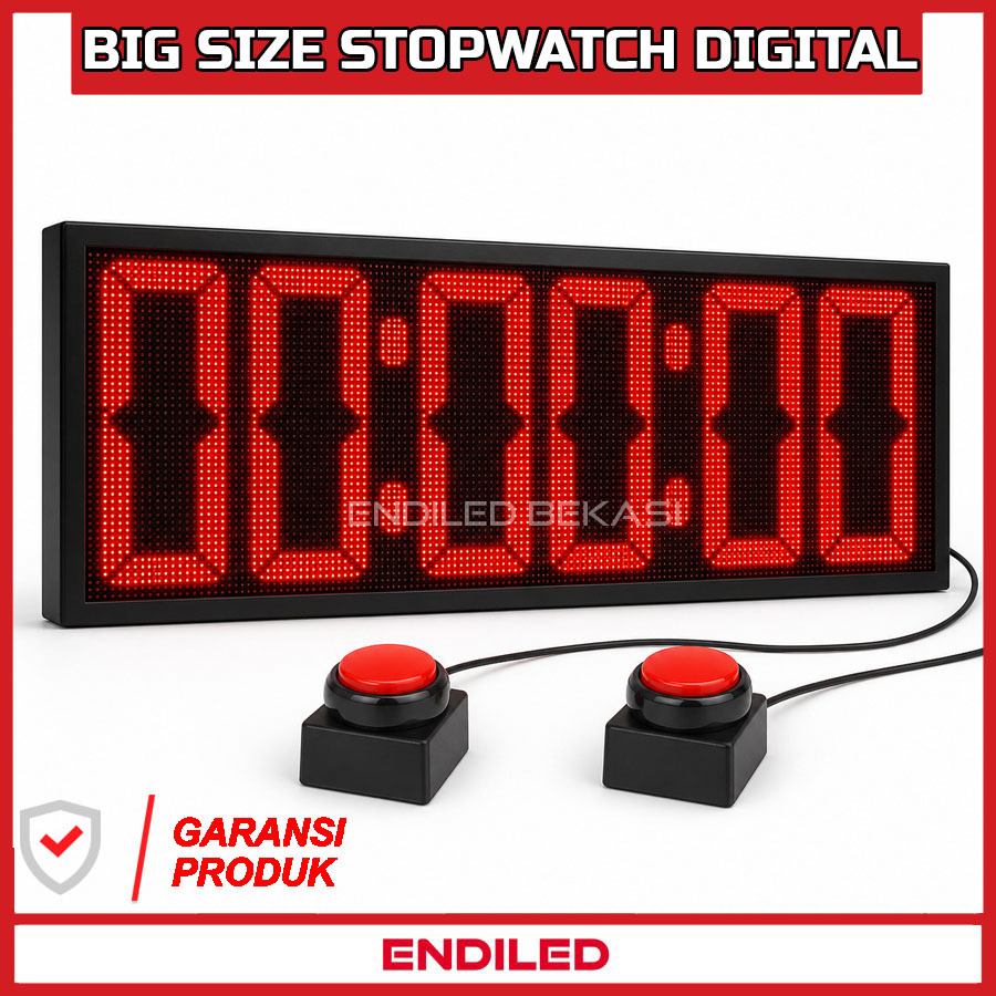 LED Display Stopwatch Besar Countdown Timer Digital untuk Lomba & Event
