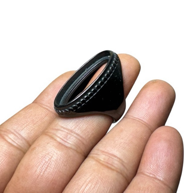 RA16 Ring cincin batu akik emban cangkang titanium