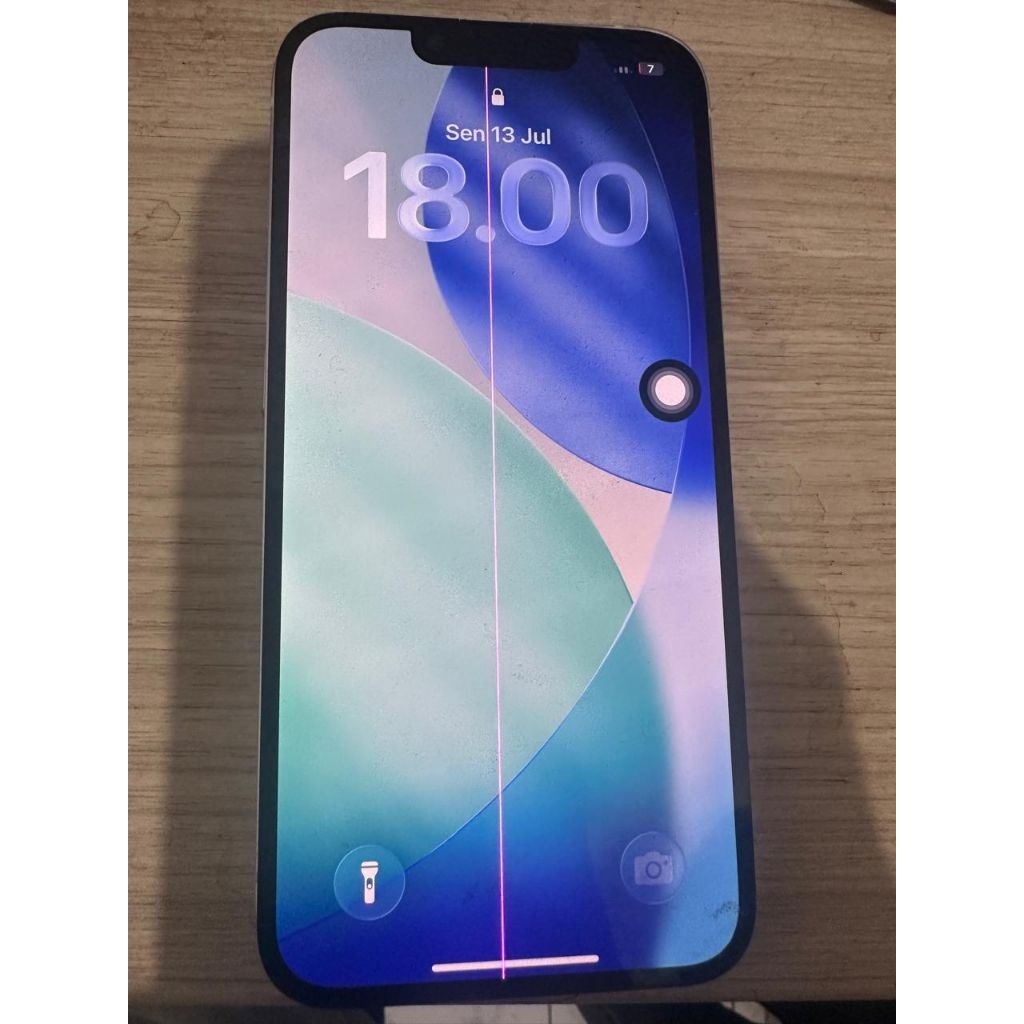 LCD Iphone 13 ori copotan minus  garis