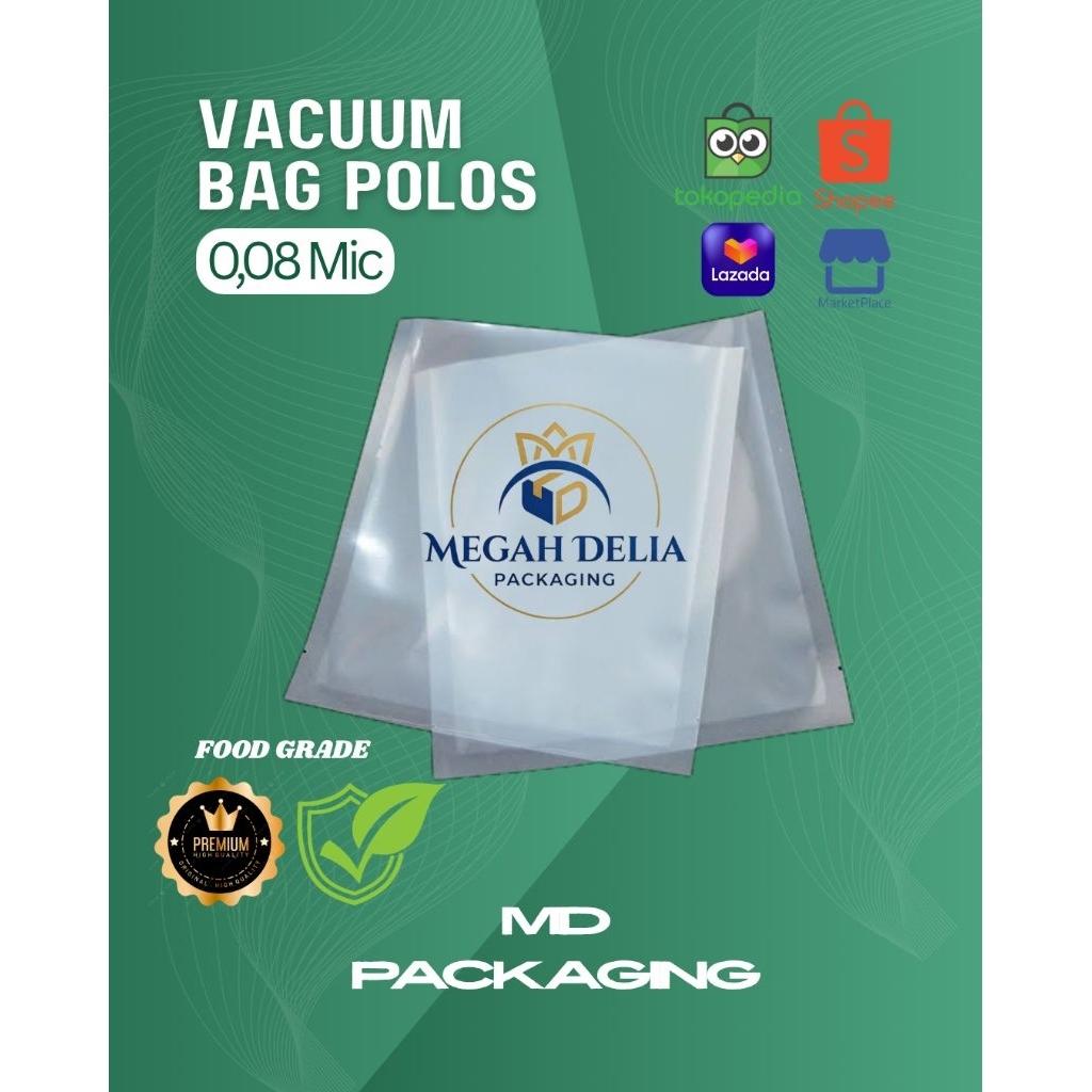 Kantong plastik vakum makanan 20 x 30 (2.200 pcs) cocok untuk usaha makanan basah dan kering