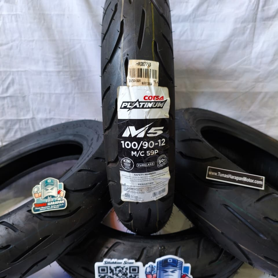 BAN LUAR M5 TUBELESS CORSA -RING 12