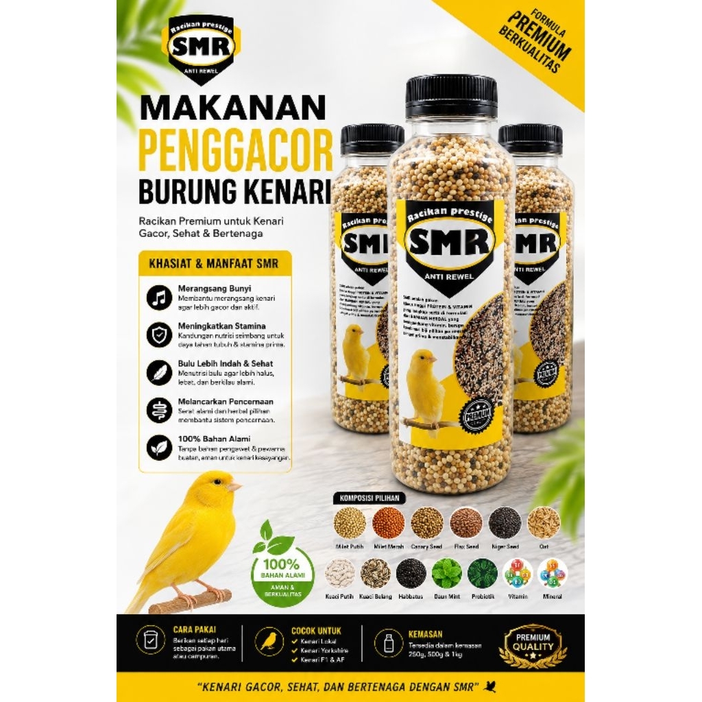 PAKAN KENARI KONSLET LOMBA / HARIAN CANNARY FOOD EXTRA / PAKAN KENARI RACIKAN REMPAH REMPAH
