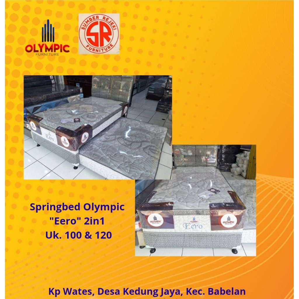SPRINGBED OLYMPIC EERO 2IN1 PLUSHTOP