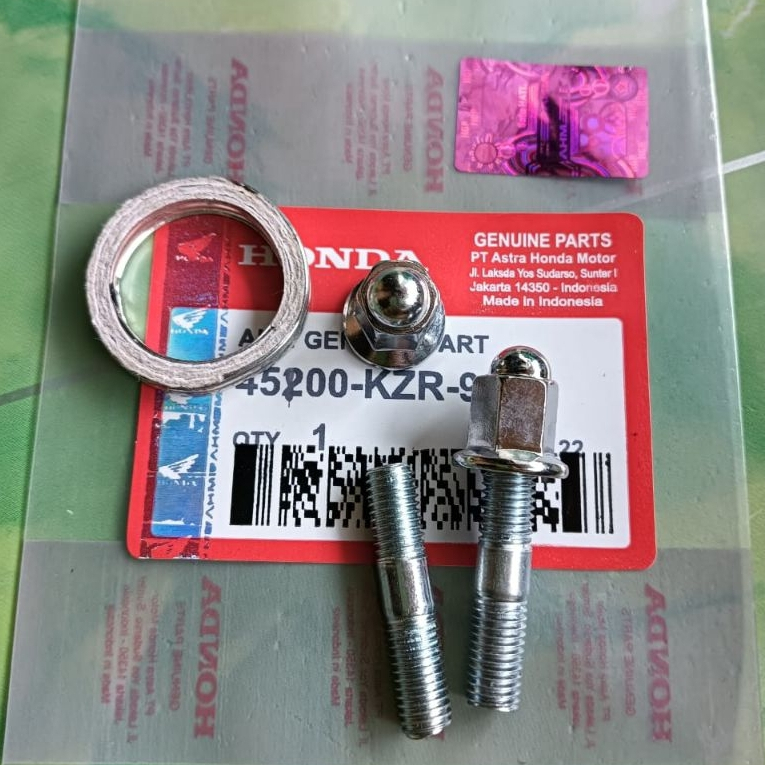 1 SET BAUT TANAM KNALPOT (M 7 ) + PAKING KNALPOT HONDA VARIO 125 / 150  BEAT DULUX LED SCOOPY DONAT
