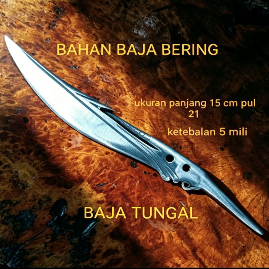 goleran pisau dapur bahan baja bering
