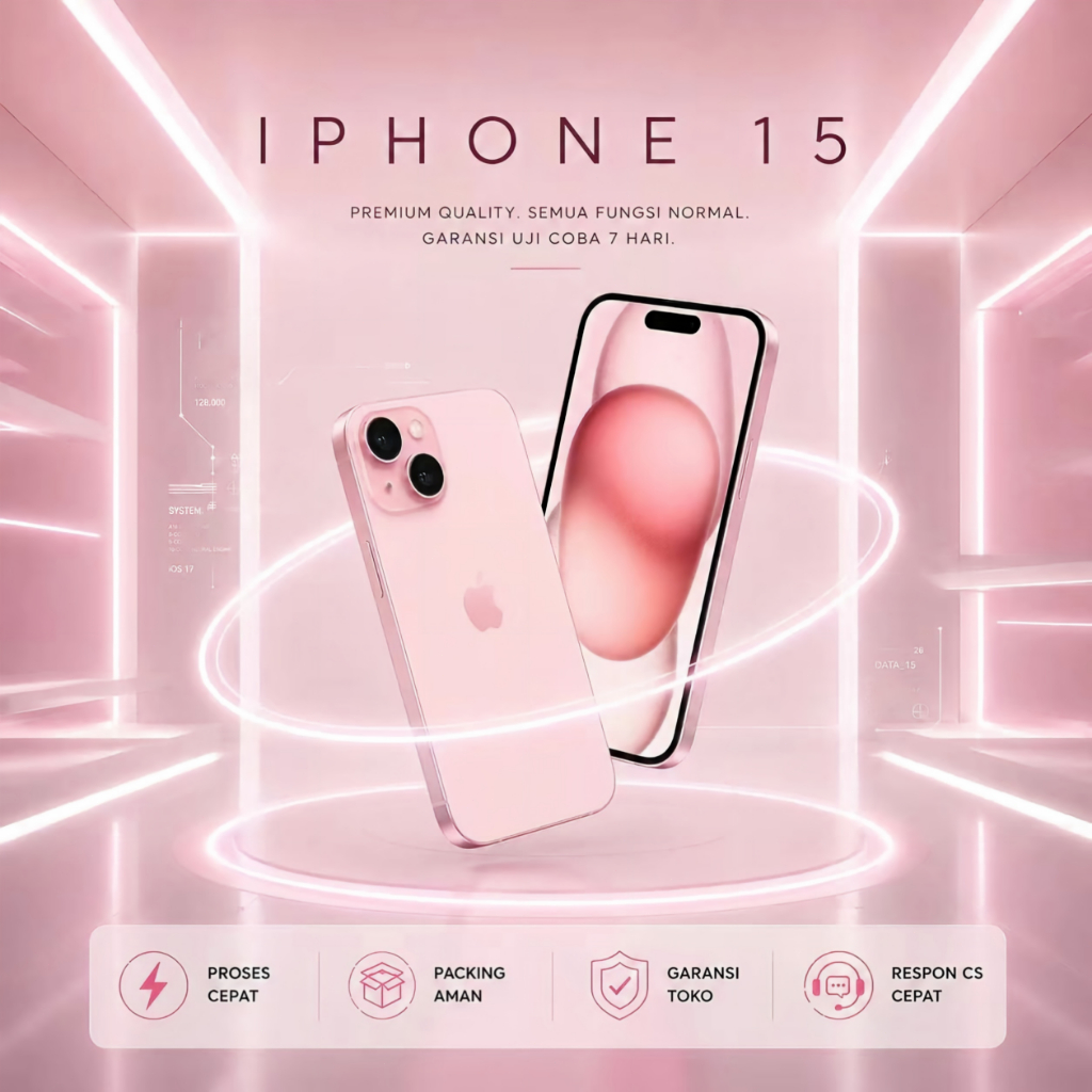 IPHONE 15 15PLUS 512GB/128GB Fullset  Original 100% NO Mulus No Recond