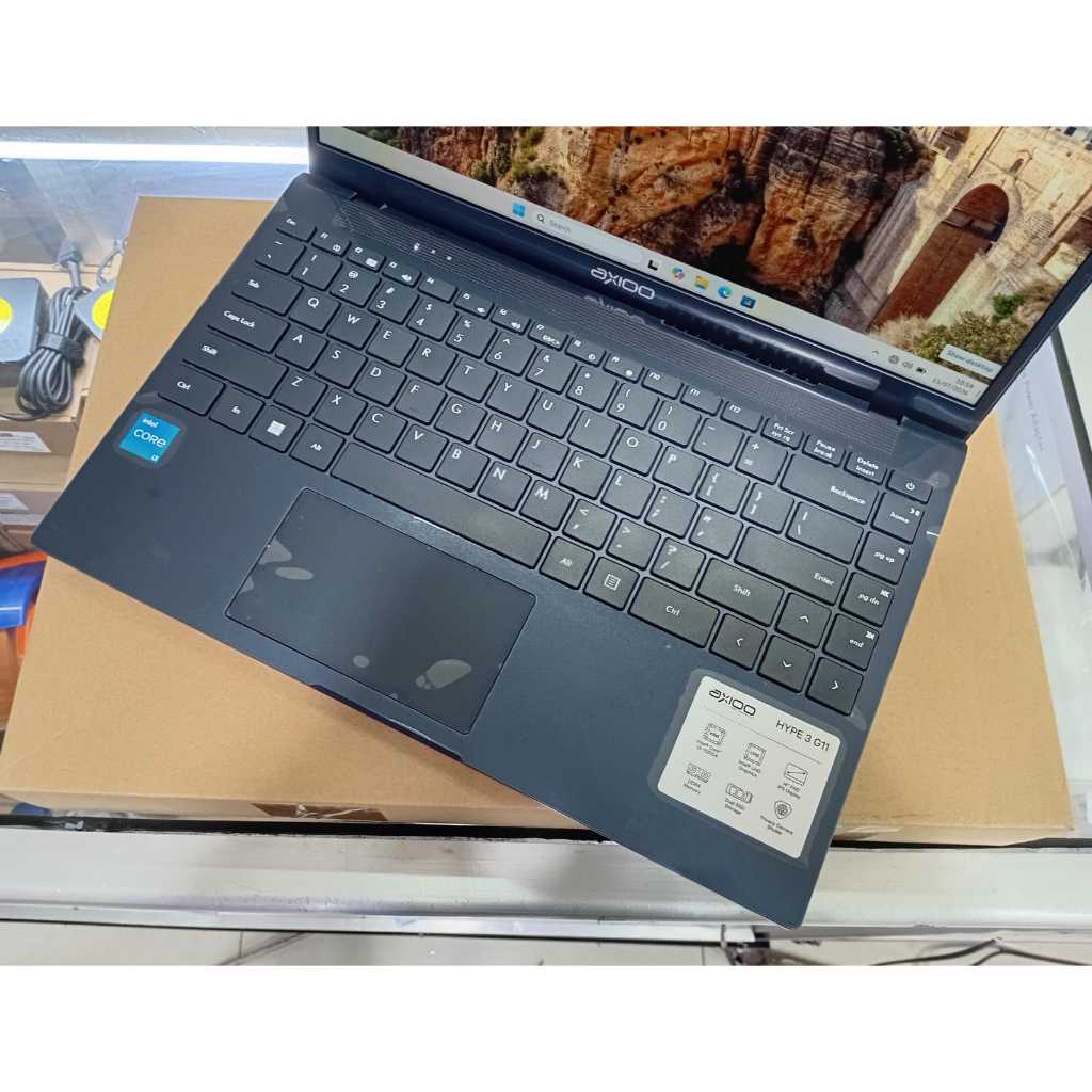 Laptop, Leptop Second axioo mybook hype3 G11 core i3-1125g4 ram 8gb  ssd 256gb 14inc Generasi Baru W