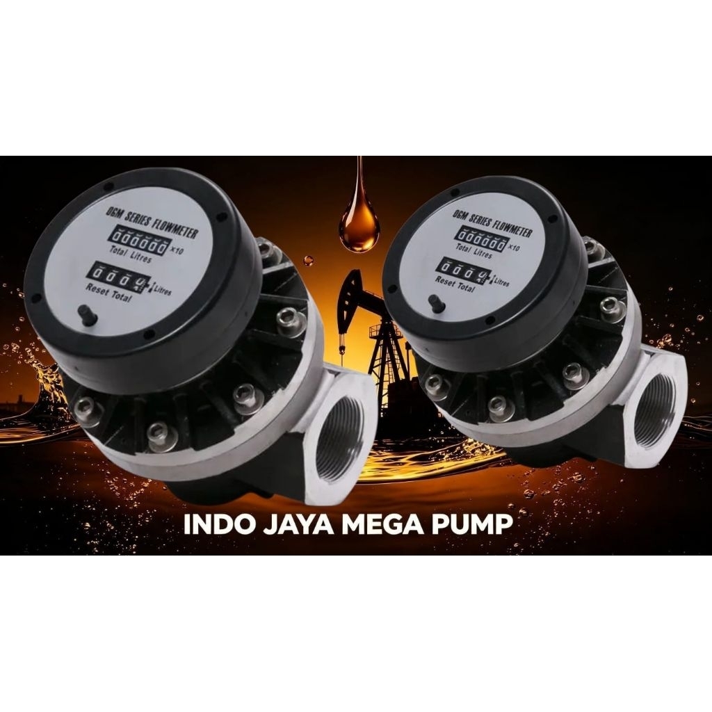 OVAL GEAR FLOW METER OGM-25 1 INCH OGM 1" FLOW METER