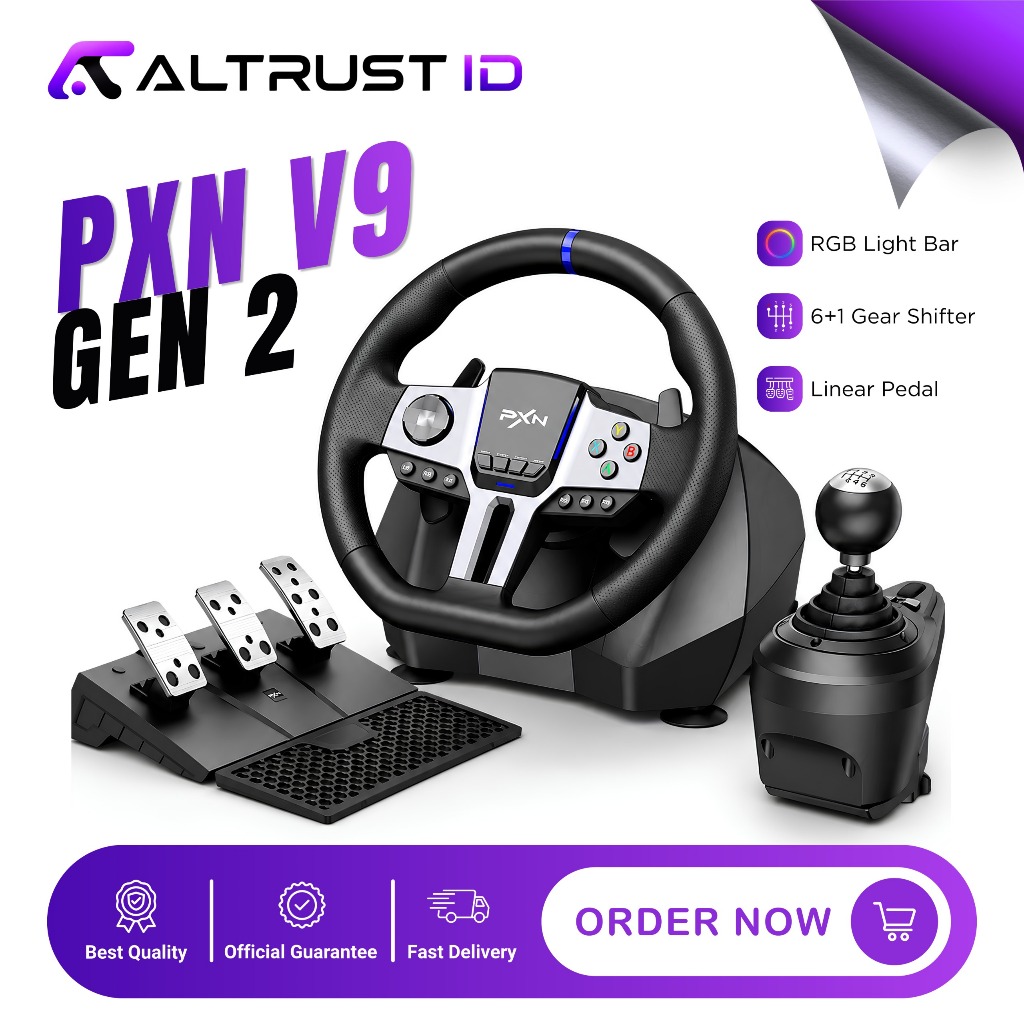 PXN V9 Gen-2 - Gaming Steering Wheel