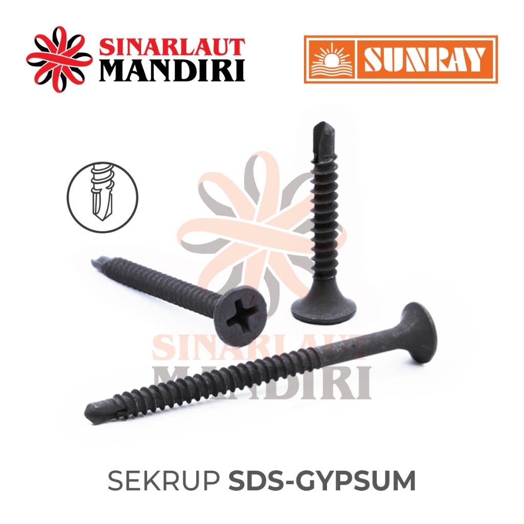 Sekrup / Skrup SDS Gypsum Drywall / SDS Drywall Screw 6 x 1