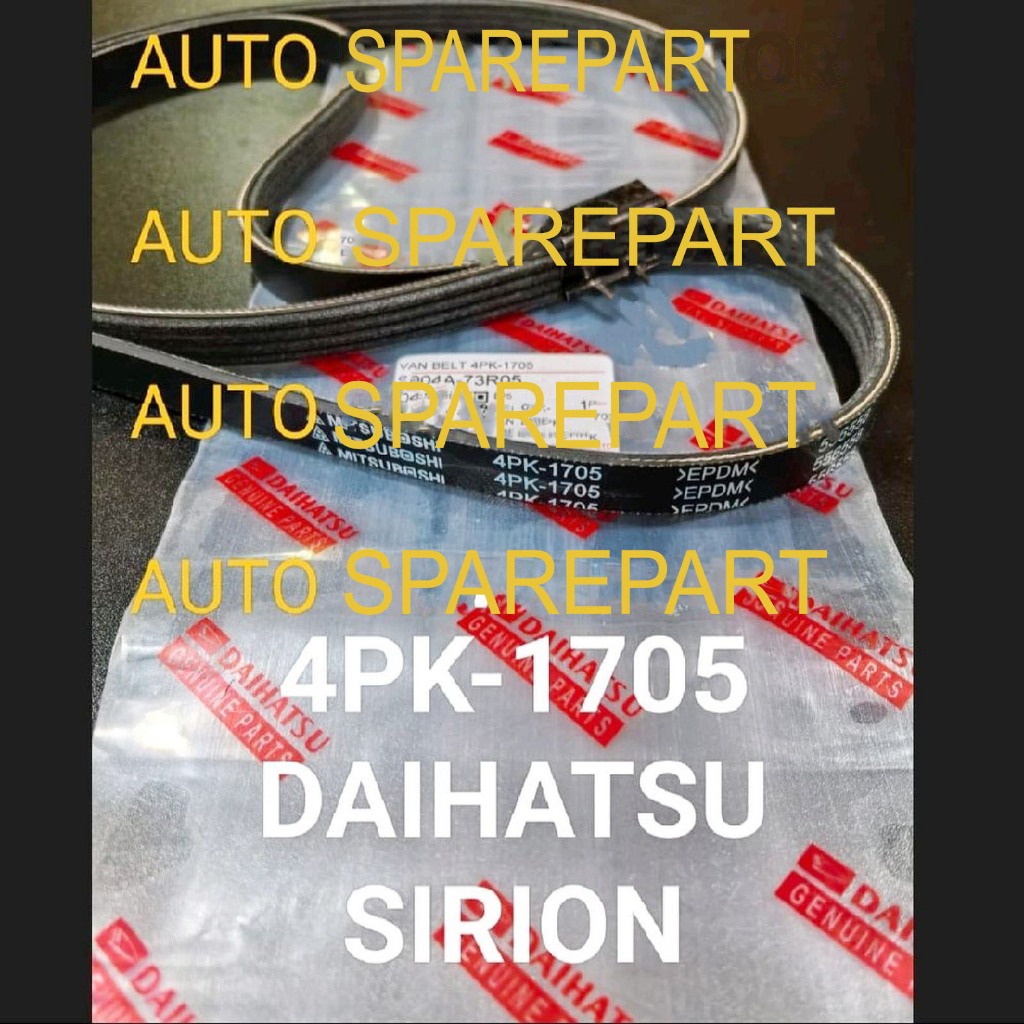 FAN VAN V BELT TALI KIPAS 4PK1705 DAIHATSU SIRION 1.3CC 4PK-1705
