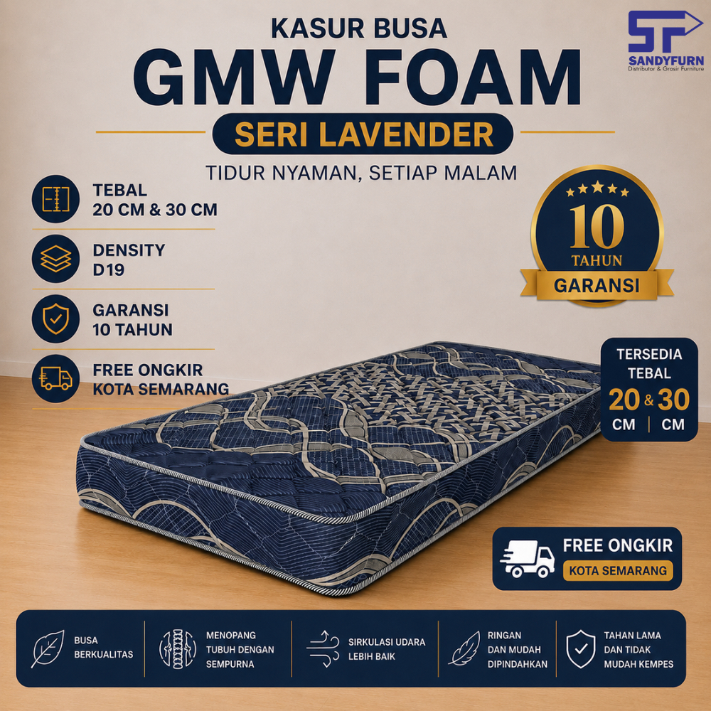 GMW Foam - Kasur Busa - Lavender - Quilting Knitting