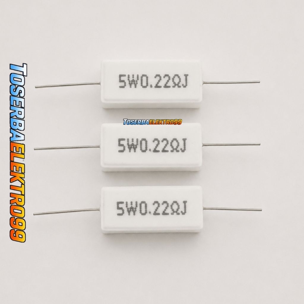 R Kapur 5Watt 5W 0.22 ohm Resistor Kapur 5W 0.22 Ohm