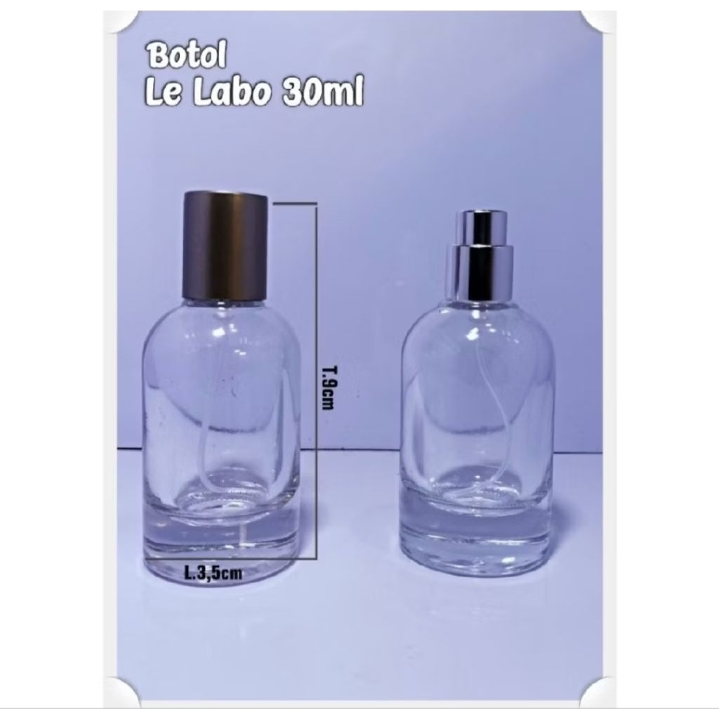 botol parfum 30ml lelabo botol kaca botol parfum lelabo rekondusi satu set
