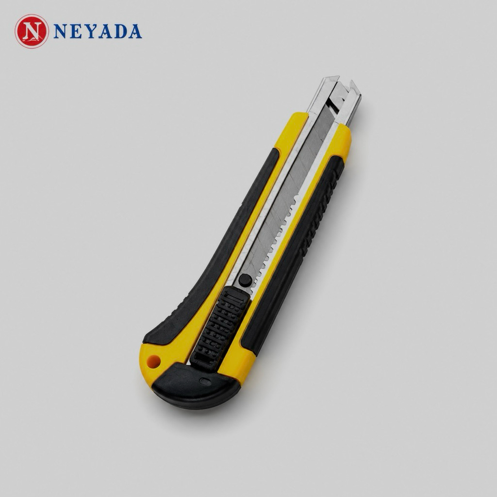 Cutter Neyada 18mm Heavy Duty Isi 3 Mata Pisau Cutter Besar