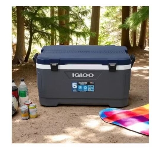 cooler box igloo 94 liter new maxcold original biru navy igloo