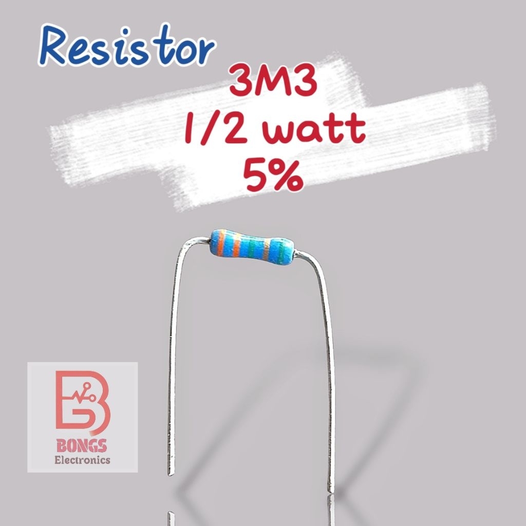 3M3/3.3M Ohm 1/2watt/0.5watt Resistor 5%