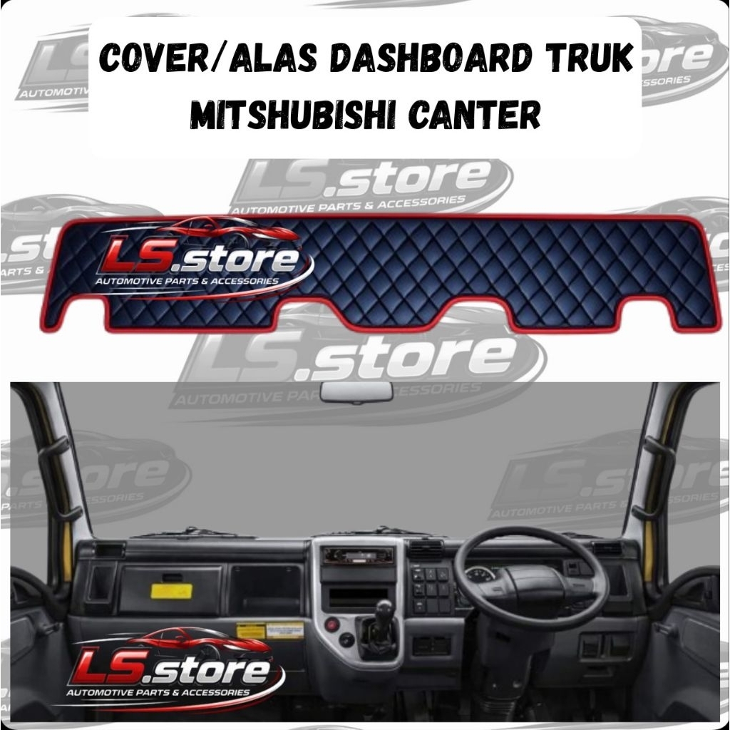 Cover Dashboard Truk Mitsubishi Canter / Alas Dashboard Kulit sintetis Mitsubishi Canter Motif Wajik
