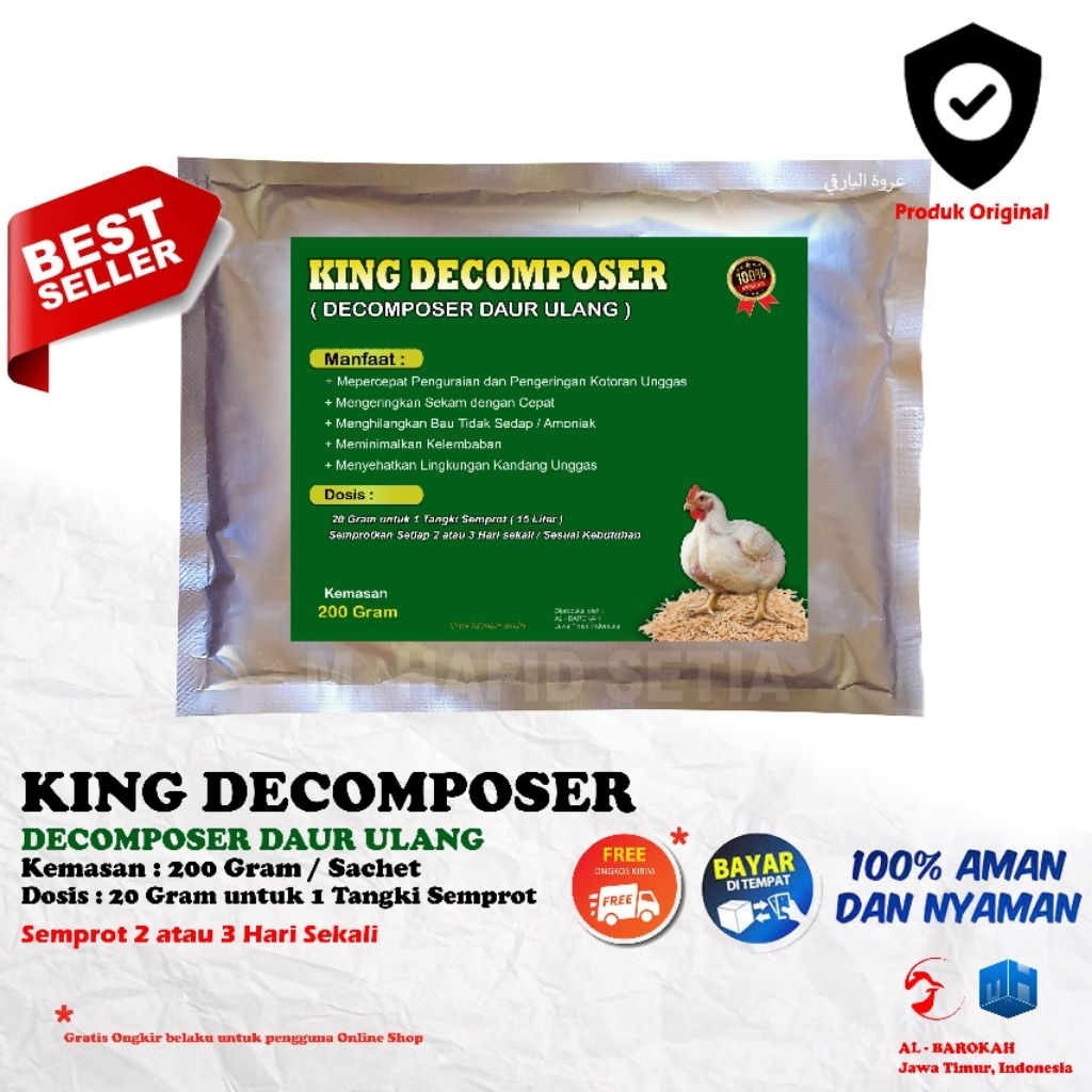 KING DECOMPOSER - Decomposer Daur Ulang - Pengering sekam unggas