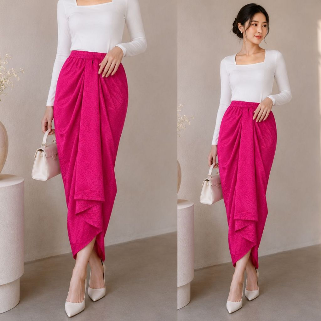 Rok Polos Instan Wiron Fanta / Rok Instan Langsung Pakai Pilihan Warna