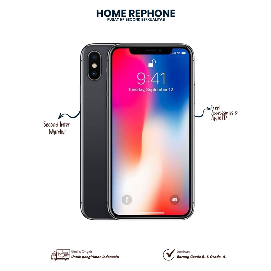 IPHONE X 64GB SECOND INTER WHITELIST | FULLSET