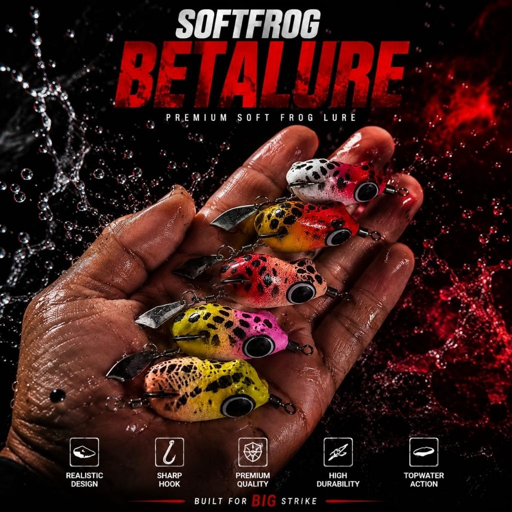 Umpan Lure Casting Ikan Gabus Soft Frog Beta Lure