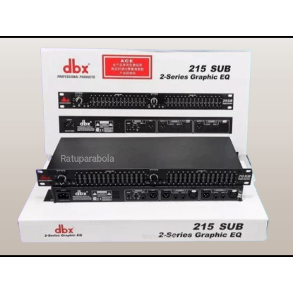 EQUALIZER DBX 215 SUB EQUALISER DBX ORIGINAL 2 series graphic equalizer PLUS SUBWOOFER