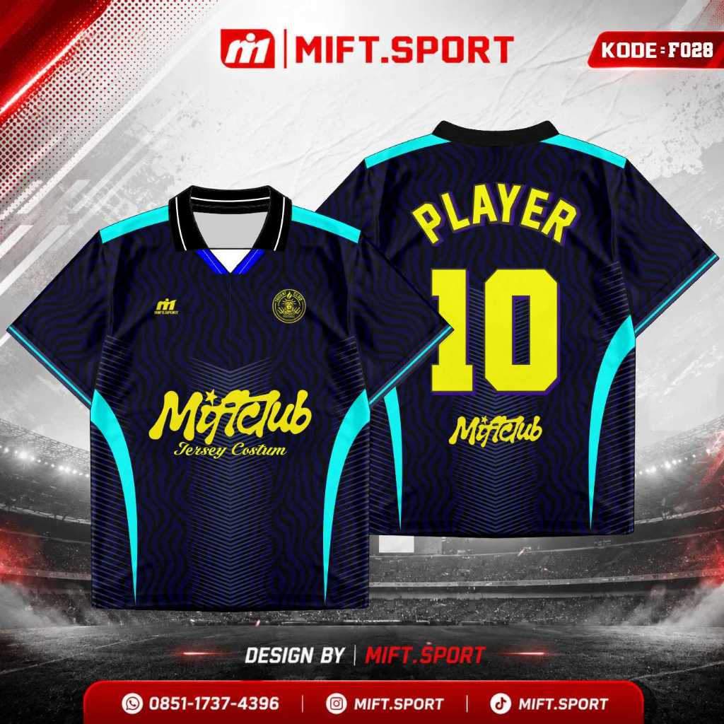 JERSEY FUTSAL FULL PRINTING CUSTOM NAMA DAN NOMOR PUNGGUNG MOTIF HITAM MURAH KEREN