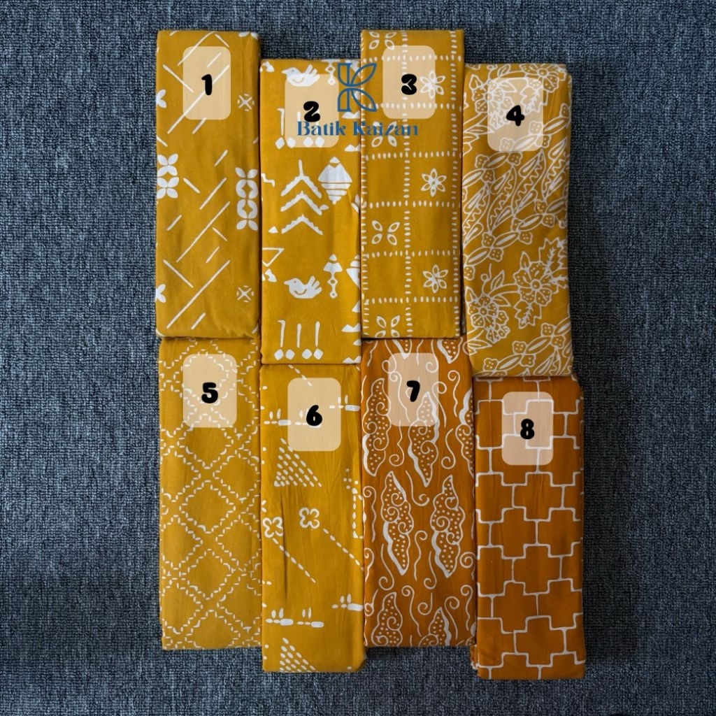 Kain Batik Cap Garutan Series Kuning