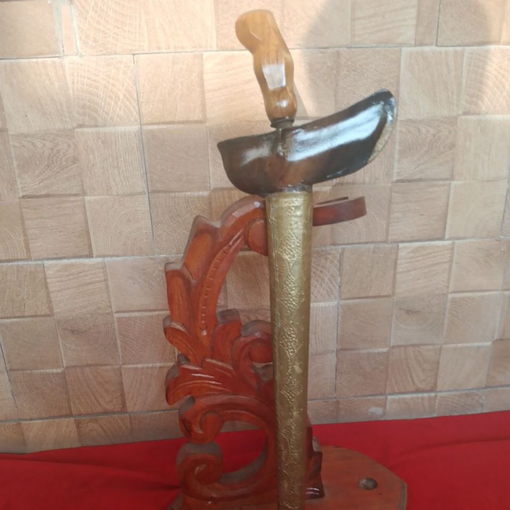 Keris Patrem Pulanggeni Luk 5 Sepuh,Pamor Rojo Gundolo, Wos Witah