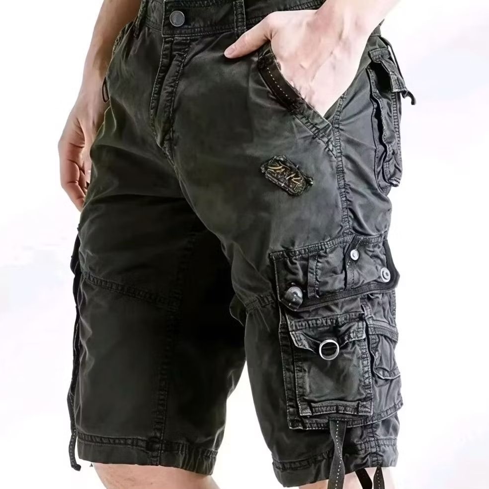 Celana cargo pendek pria/CELANA PENDEK CARGO PRIA BAHAN JEANS MODEL KEMPOL GUNUNG SIZE 27-44 BIG SIZ