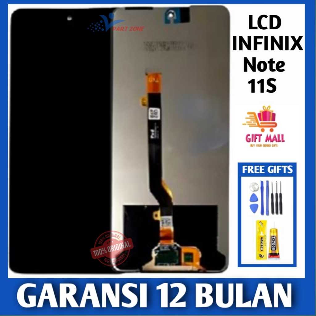 LCD Infinix Note 11S Fullset HP Touchscreen Infinix Note 11S Free Lem Glass