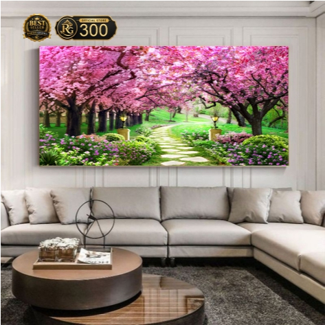 PROMO Wallpaper Dinding 3D Motif Sakura - Wallsticker Bunga Sakura 3d Untuk Hiasan Dinding Rumah