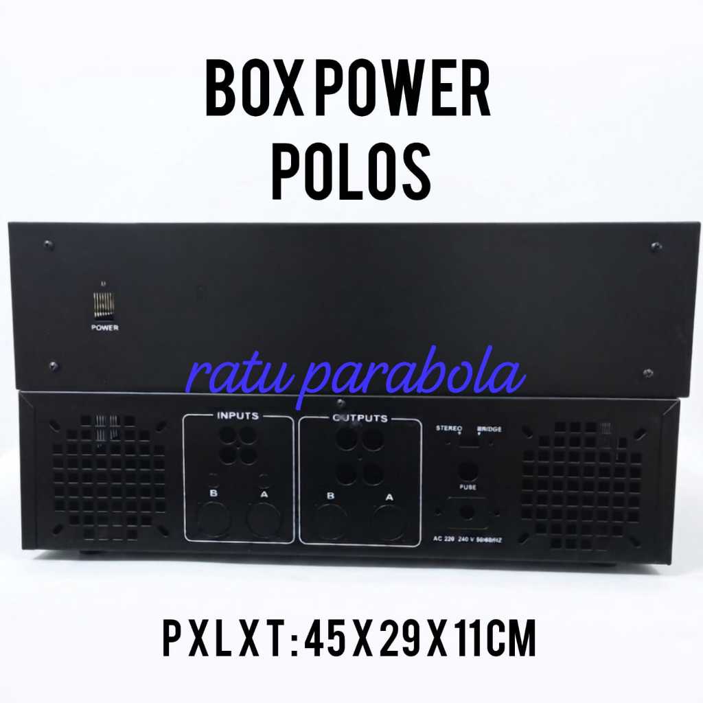 BOX POWER AMPLIFIER BESAR POLOS 45X29X11 CM