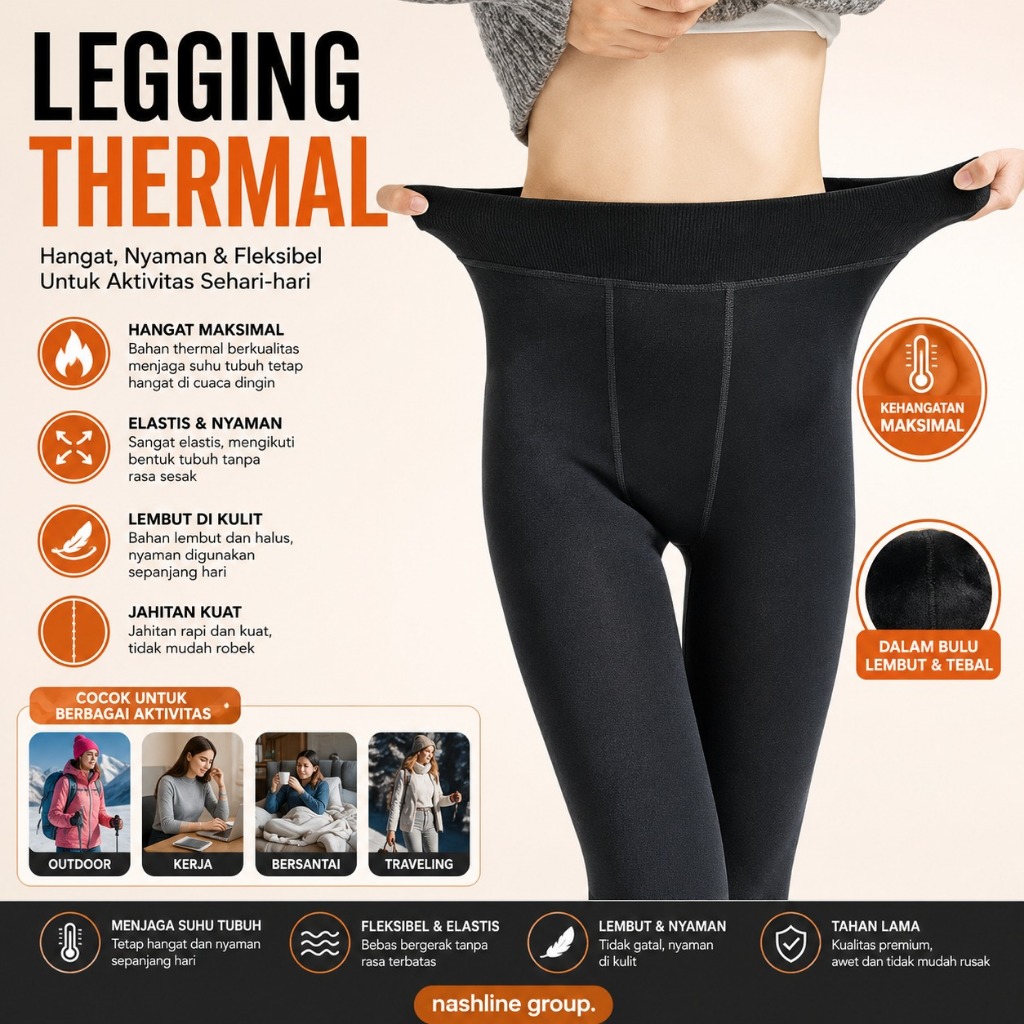 Legging  Pants Musim Dingin Winter Thermal Legging Thermal Extra Warm Thick