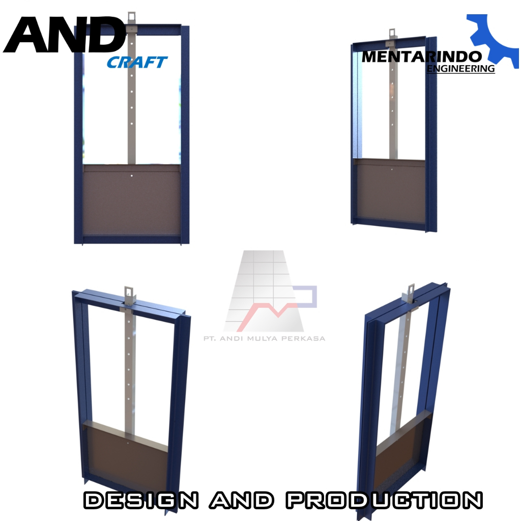 Pintu Air Irigasi Tarik (Push pull) 50x60 cm Plat 6mm