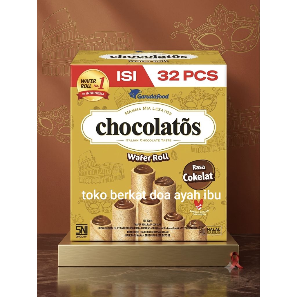 chocolatos Gery salut box kemasan baru isi 32 pcs