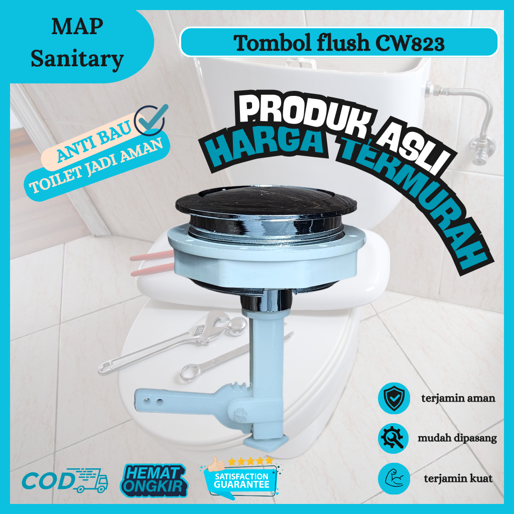tombol kloset CW823J model original toto // Flush / Tombol / Engkol / Siram / Toto / Original / Semp