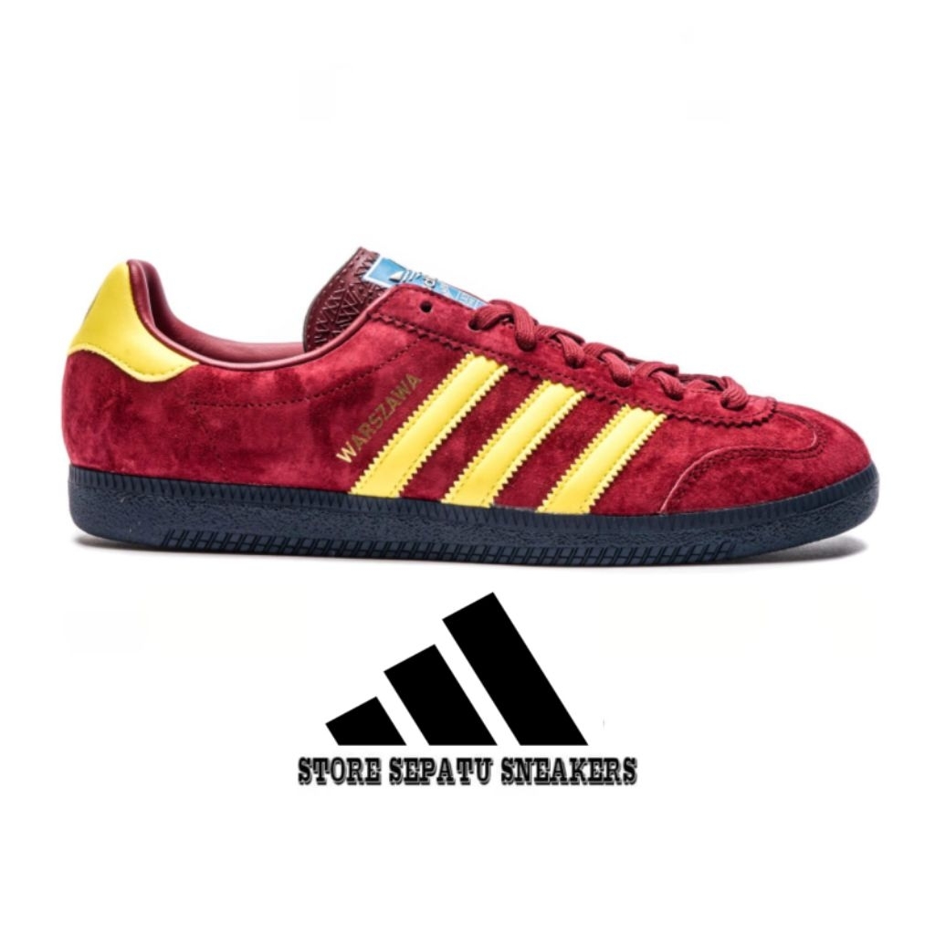 Sepatu sneakers pria ads warszawa casual original red yellow