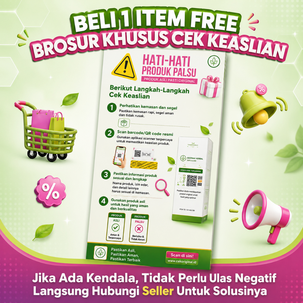 FREE Brosur Give Away Undian Uang Tunai 10JT Setiap Pembelian Semua Produk di Toko Rosmiatyy Herbal 