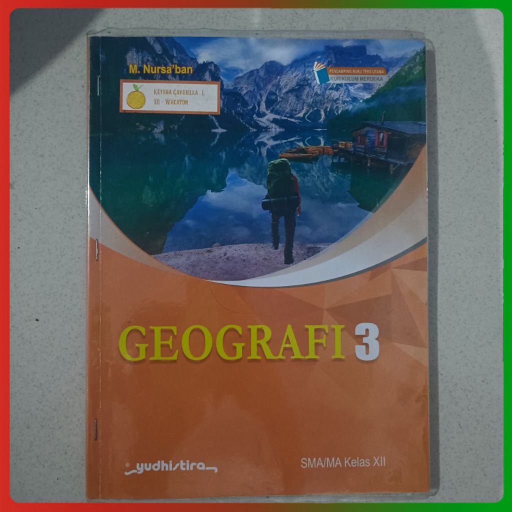Buku Geografi SMA Kelas 12 - Penerbit Yudhistira - Kurikulum Merdeka