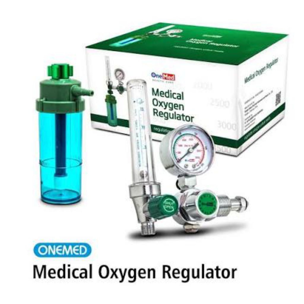 Onemed Regulator Tabung Oksigen/Regulator Oxygen Medis/Regulator Onemed/Meteran Oxygen/Rgulator Medi